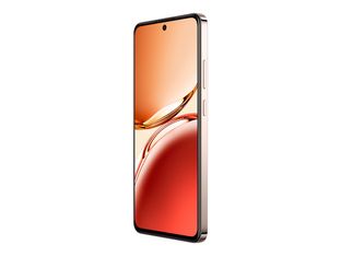 OPPO Reno12 F - 4G smartphone - SIM doble - RAM 8 GB / Memoria interna 256 GB - microSD slot - pantalla OLED - 6.67" - 2400 x 1080 píxeles (120 Hz) - 3 x cámaras traseras 50 MP, 8 MP, 2 MP - front camera 32 MP - naranja ámbar