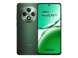 OPPO Reno12 FS 5G - 5G smartphone - SIM doble - RAM 12 GB / Memoria interna 512 GB - microSD slot - pantalla OLED - 6.67" - 2400 x 1080 píxeles (120 Hz) - 3 x cámaras traseras 50 MP, 8 MP, 2 MP - front camera 32 MP - black green