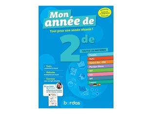 Mon Année de - Toutes les matières - 2de - livre d'exercices