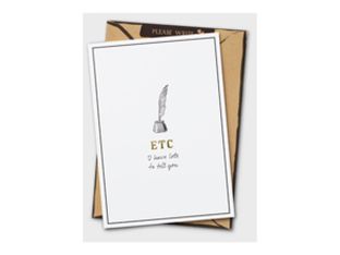 If by CATWALK Please write ETC - Carte de notes - 115 x 165 mm