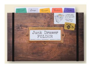 if by Catwalk Journals For Life Junk Drawer - Classeur - extensible - 7 compartiments - largeur de dos : 18 mm - A5 - pour reçus, cartes, stamps, vouchers