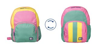 mochila reversible - modelo bubblegum
