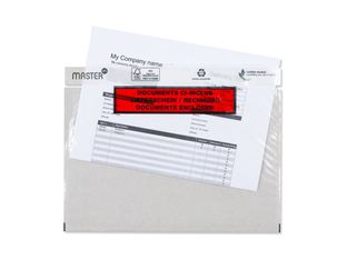 Porte-Documents Master'in Performance – 158x230 mm, Transparent, Ouverture Latérale, Lot de 1000