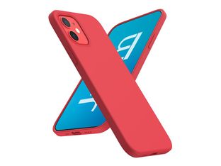 JAYM POP - Coque de protection pour téléphone portable - silicone liquide - rouge