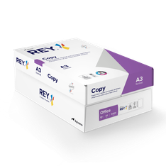 Rey Copy - Papier blanc - A3 (297 x 420 mm) - 80 g/m² - 1500 feuilles (carton de 3 ramettes)