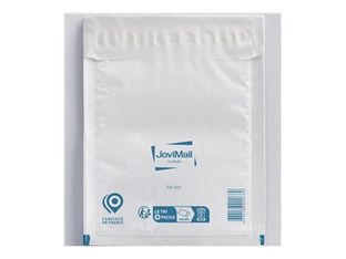 Antalis - Sac d'expédition - 220 x 260 mm - autocollant - papier bulles - étanche, indéchirable - blanc - pack de 100