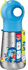Gourde MINIZ en acier inoxydable 350 ml pour enfants – Design raton laveur – Étanche et écologique