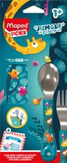 Set de 2 couverts MINIZ pour enfants – Design Jungle Fever – Pratiques et ludiques