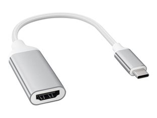 Force Power Lite - Adaptateur vidéo - 24 pin USB-C mâle pour HDMI femelle - noir - support pour 4K60Hz (3840 x 2160)
