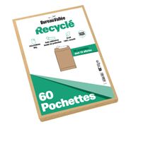 50 Pochettes +20% 162x229 brun Recyclé AA