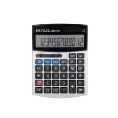 MAUL MBU 700 - Calculatrice solaire - 12 chiffres - noir