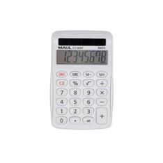 MAUL ECO MJ 455 - Calculatrice solaire - 8 chiffres - blanc