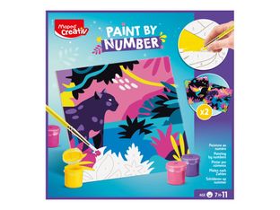 Maped Creativ - Peinture par numéro - leopard and bird