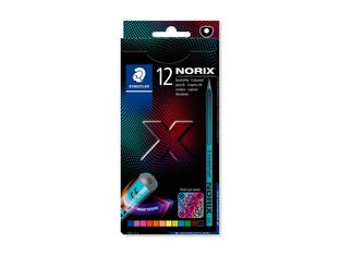 STAEDTLER Norix 186 - Crayon de couleur - couleurs assorties (pack de 12)
