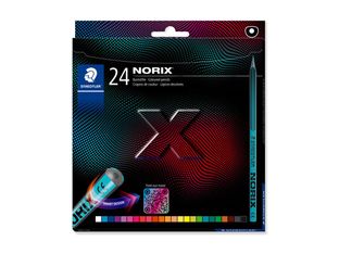 STAEDTLER Norix 186 - Crayon de couleur - couleurs assorties (pack de 24)