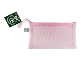 FolderSys - Valisette à fermeture éclair - pour DIN lang - transparent pastel red