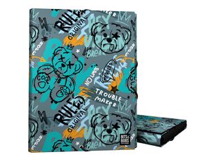 Grafoplas BITS&BOBS - Carpeta de 3 solapas - para Folio - oso