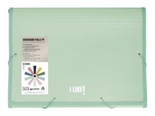 Grafoplas - Archivo de expansión - 13 piezas - para Folio - verde claro