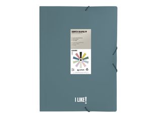 Grafoplas I Like! - Carpeta de 3 solapas - para Folio - azul oscuro
