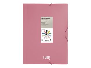 Grafoplas I Like! - Carpeta de 3 solapas - para Folio - rosa
