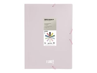 Grafoplas I Like! - Carpeta de 3 solapas - para Folio - rosa claro