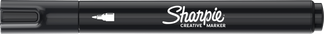 Sharpie Creative - Marqueur - non permanent - noir - encre acrylique à base d'eau - 2.5 mm