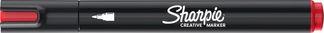 SHARPIE CREATIVE MARKERS feutres acrylique - Pointe ogive - Rouge
