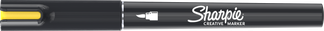 Sharpie Creative - Marqueur - non permanent - jaune - encre acrylique à base d'eau - 1.2 mm