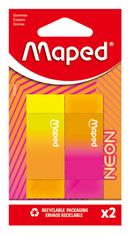 Maped - Neon - Blister de 2 gommes