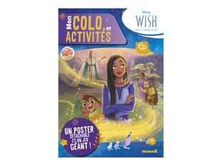 Mon colo et activités + poster - Disney Wish - livre de coloriage / d'activités