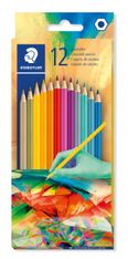 STAEDTLER® - Etui carton 12 crayons de couleur hexagonaux assortis - Edition Multiverse