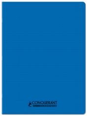Conquérant Classique - Cahier polypro - 24 x 32 cm - 48 pages - petits carreaux (5x5 mm) - bleu