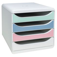 Exacompta - Module de classement Big Box 4 tiroirs Autentik 