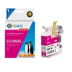 Cartouche compatible Brother LC125XL - magenta - G&G