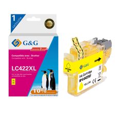 Cartouche compatible Brother LC422XL - jaune - G&G