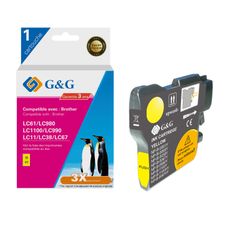 Cartouche compatible Brother LC1100 - jaune - G&G