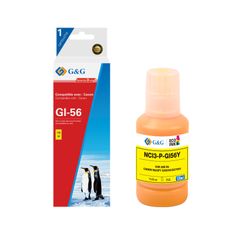 Cartouche compatible Canon GI-56 - jaune - G&G