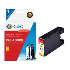 Cartouche compatible Canon PGI-1500XL - jaune - G&G