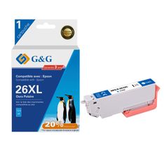 Cartouche compatible Epson 26XL Ours Polaire - cyan - G&G