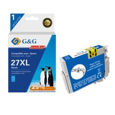 Cartouche compatible Epson 27XL Reveil - cyan - G&G