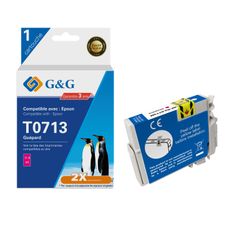 Cartouche compatible Epson T0713 Guépard - magenta - G&G