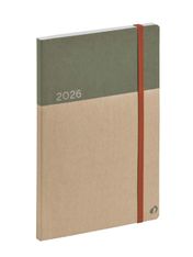 Agenda Année Civile - MINISTRE RECYCLÉ Multilingue - Couverture Arrakis avec élastique - Kaki /sable - 16x24 cm  Semainier - 13 mois de décembre à décembre - Quo Vadis