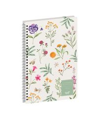 Agenda Année Civile - MINISTRE SPIRALÉ FR - Couverture Daisy - Herbier - 16x24 cm - Semainier - 14 mois de décembre à janvier - Quo Vadis