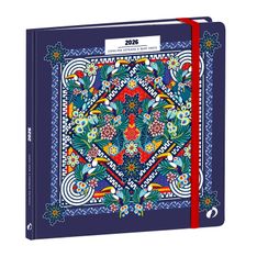 Agenda Année Civile - EXECUTIF FR - Couverture Catalina Estrada avec élastique - Toucan - 16x16 cm - Semainier - 13 mois de décembre à décembre - Quo Vadis