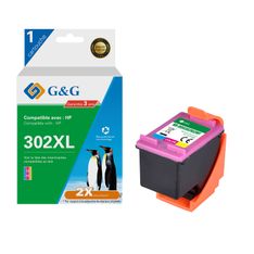 Cartouche remanufacturée HP 302XL - cyan, magenta,jaune - G&G