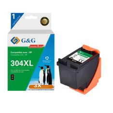 Cartouche remanufacturée HP 304XL - noir - G&G