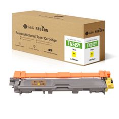 Cartouche laser remanufacturée Brother TN245 - jaune - G&G