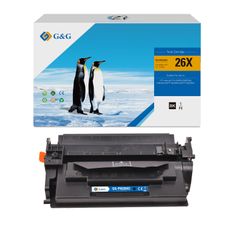 Cartouche laser compatible HP 26X - noir - G&G