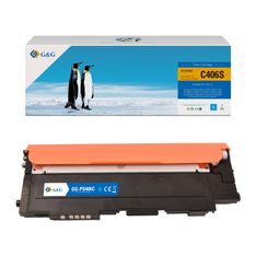 Cartouche laser compatible Samsung CLT-406S - cyan - G&G