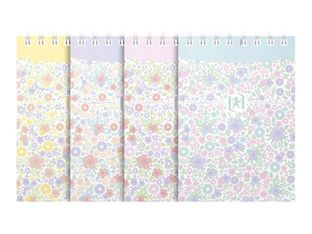 Oxford Floral - Bloc notes - 140 pages - 74 x 105 mm
